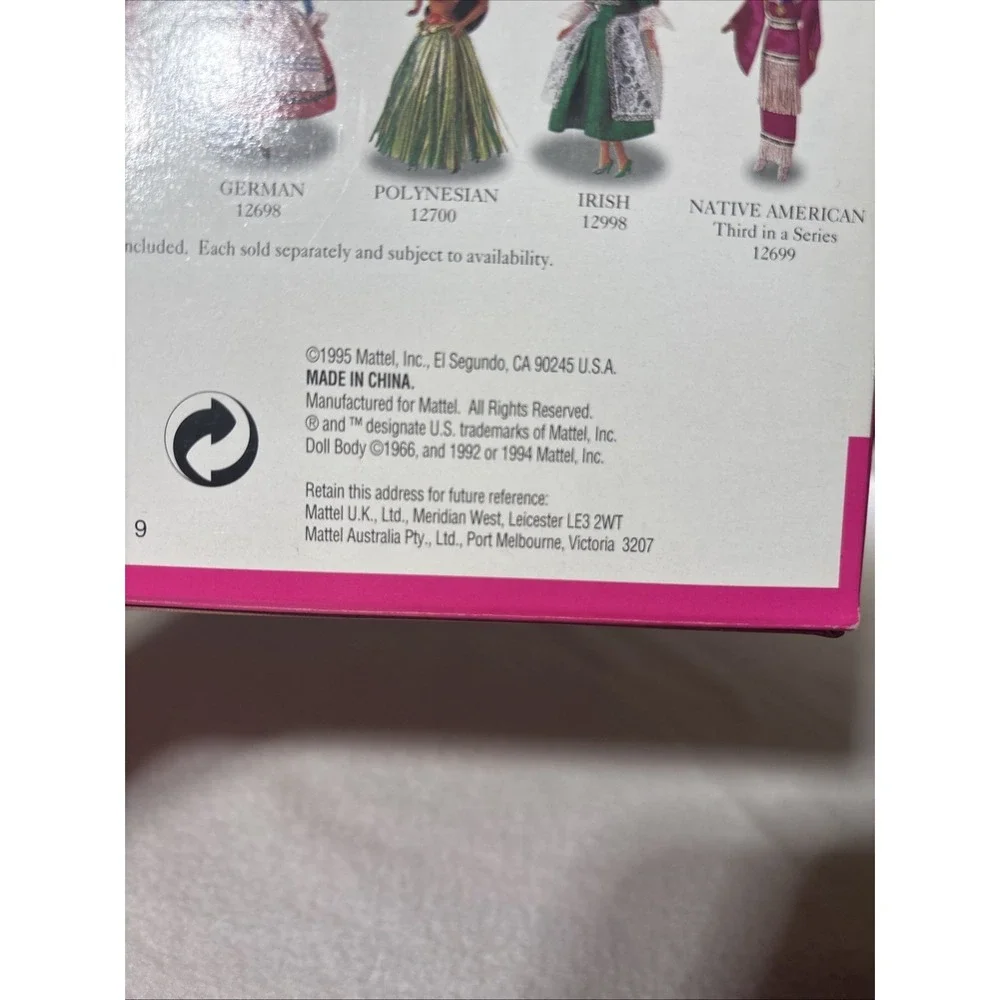 Authentic Brand New Vintage Collector Edition 1995 Norwegian Barbie Mattel#14450